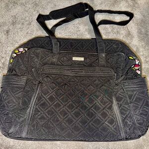 Vera Bradley Black Quilted Baby Bag